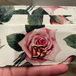 Brand New Dolce and Gabbana Authentic Card Holder Dauphine Pink Rose